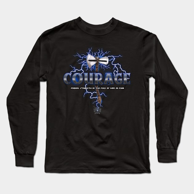 Inspired Courage (Thor) Long Sleeve T-Shirt by FandomStation